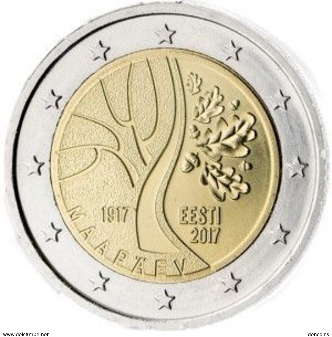 2 Euro ESTONIA 2017 INDEPENDENCIA - EESTI - NUEVA - SIN CIRCULAR - NEW 2€ - Estonie