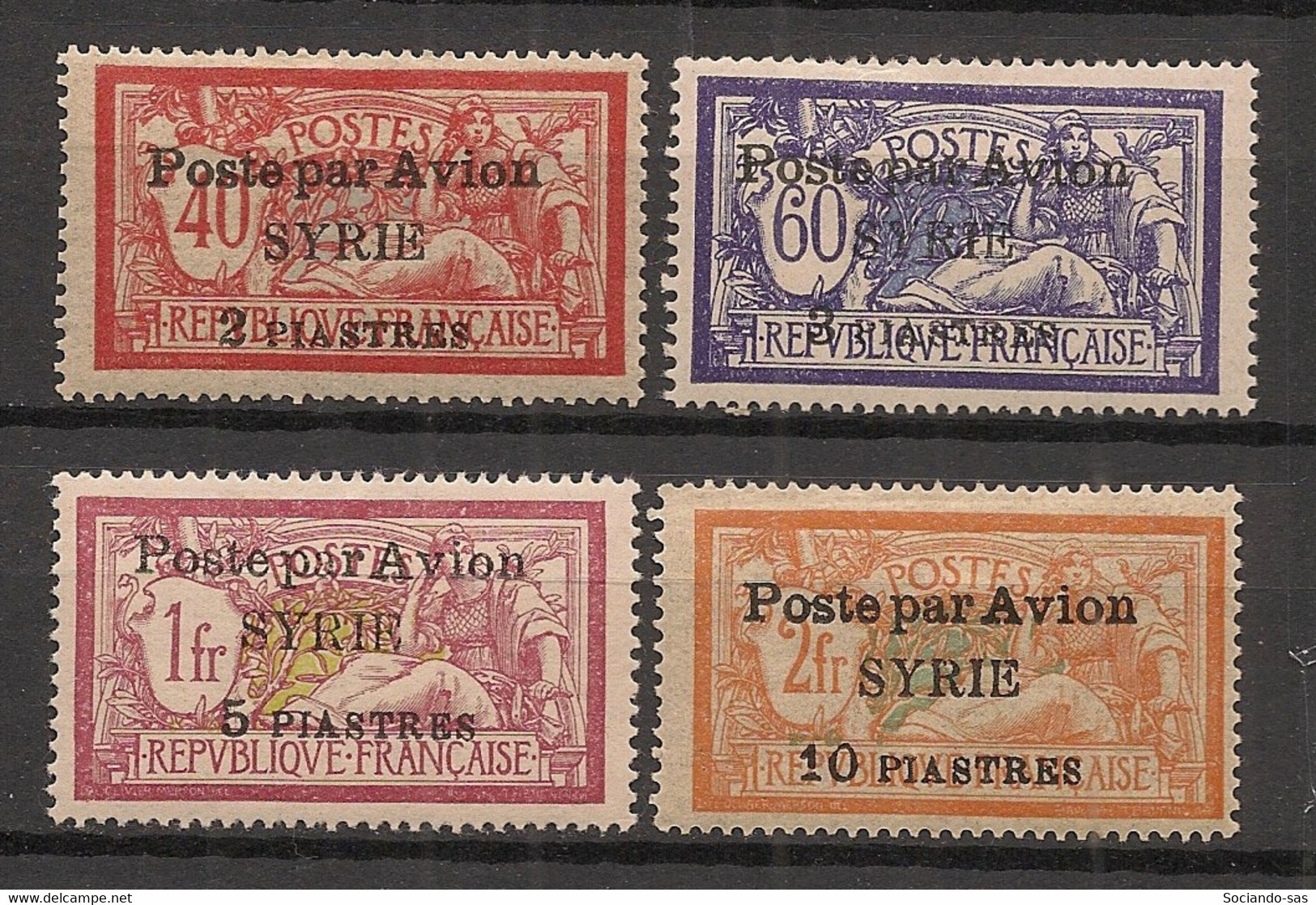 Syrie - 1924 - Poste Aérienne PA N°Yv. 18 à 21 - Série Complète - Neuf Luxe ** / MNH / Postfrisch - Aéreo