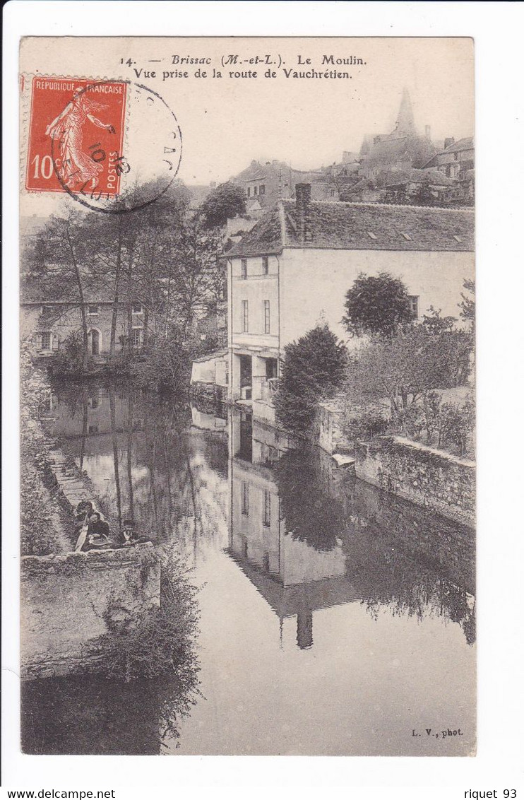 14 - BRISSAC - Le Moulin. Vue Prise De La Route De Vauchétien - Autres & Non Classés