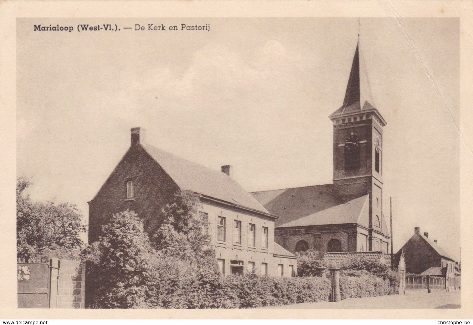 Marialoop, De Kerk En Pastorij (pk70906) - Meulebeke