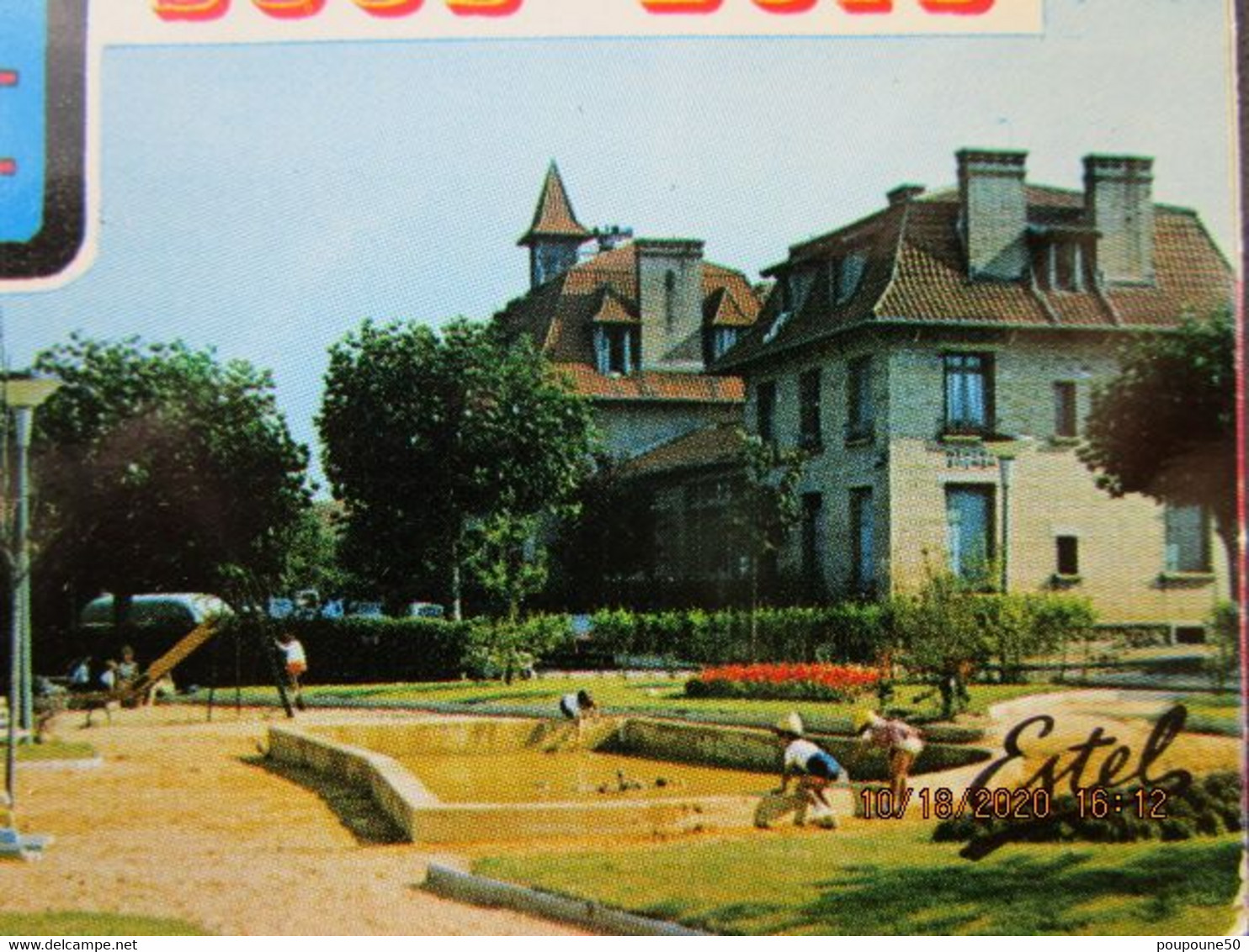 CP 78 Yvelines LES CLAYES SOUS BOIS - Le Pont Et Le Train,la Poste Le Gymnase Auguste Delaune Les Jardins Hôtel Ville - Les Clayes Sous Bois