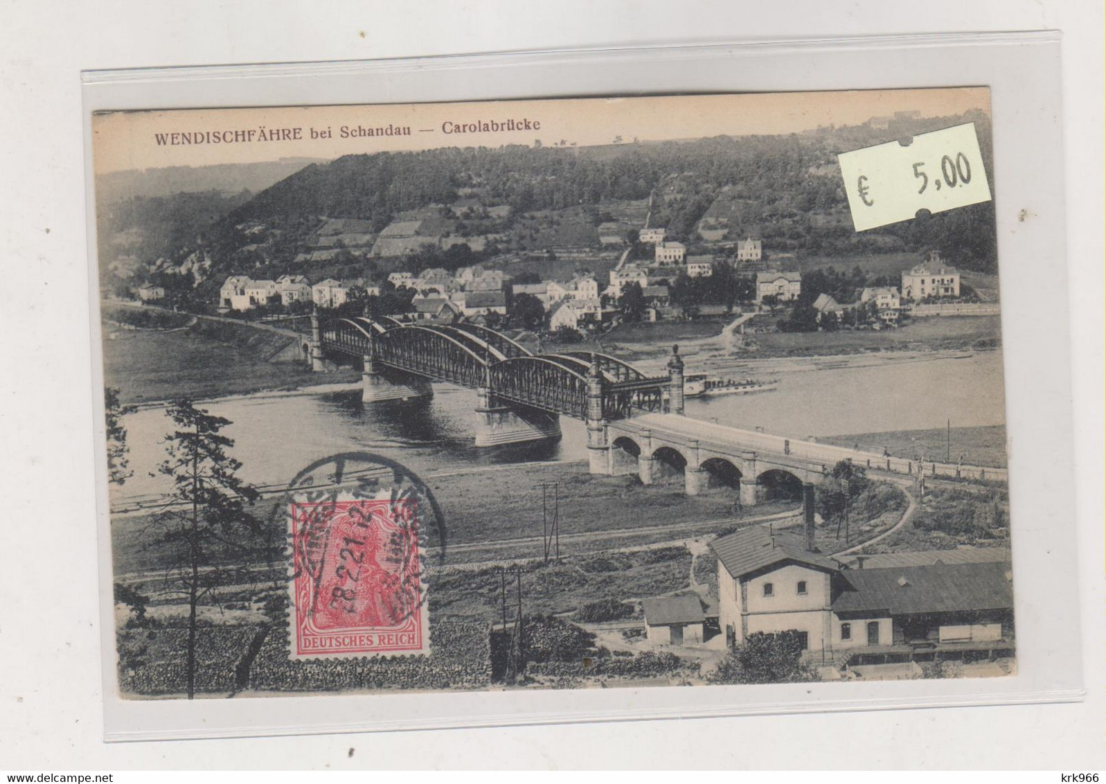 GERMANY WENDISCHFAHRE Bei SCHANDAU CAROLABRUCKE Nice Postcard - Rathmannsdorf (Sachsen)