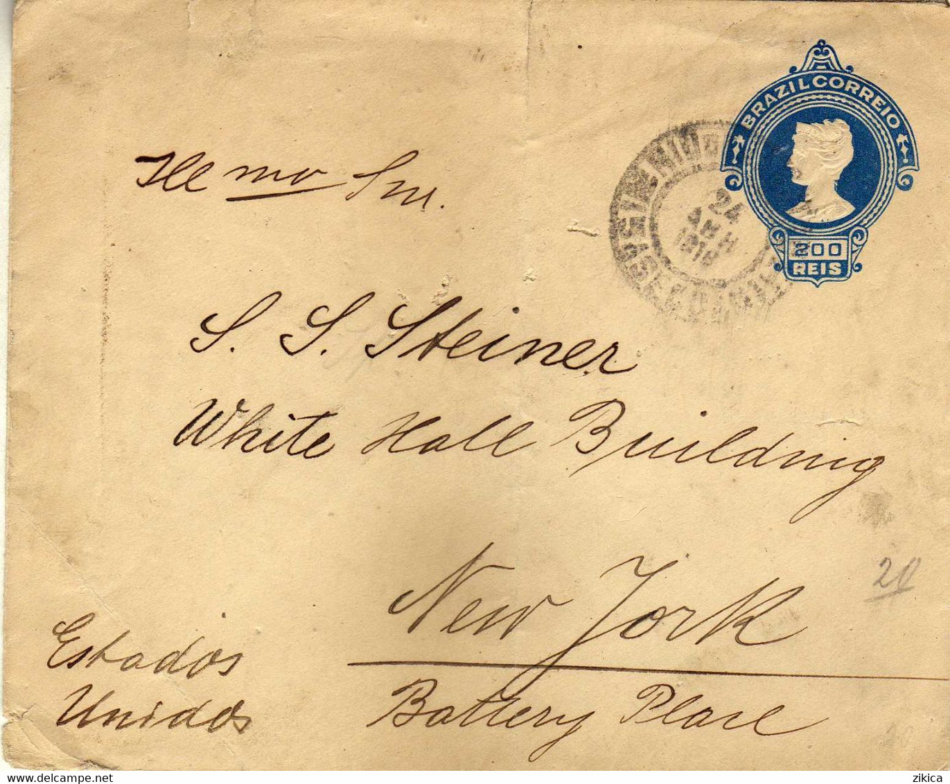 Brazil > Postal Stationery 1918 Letter - Entiers Postaux
