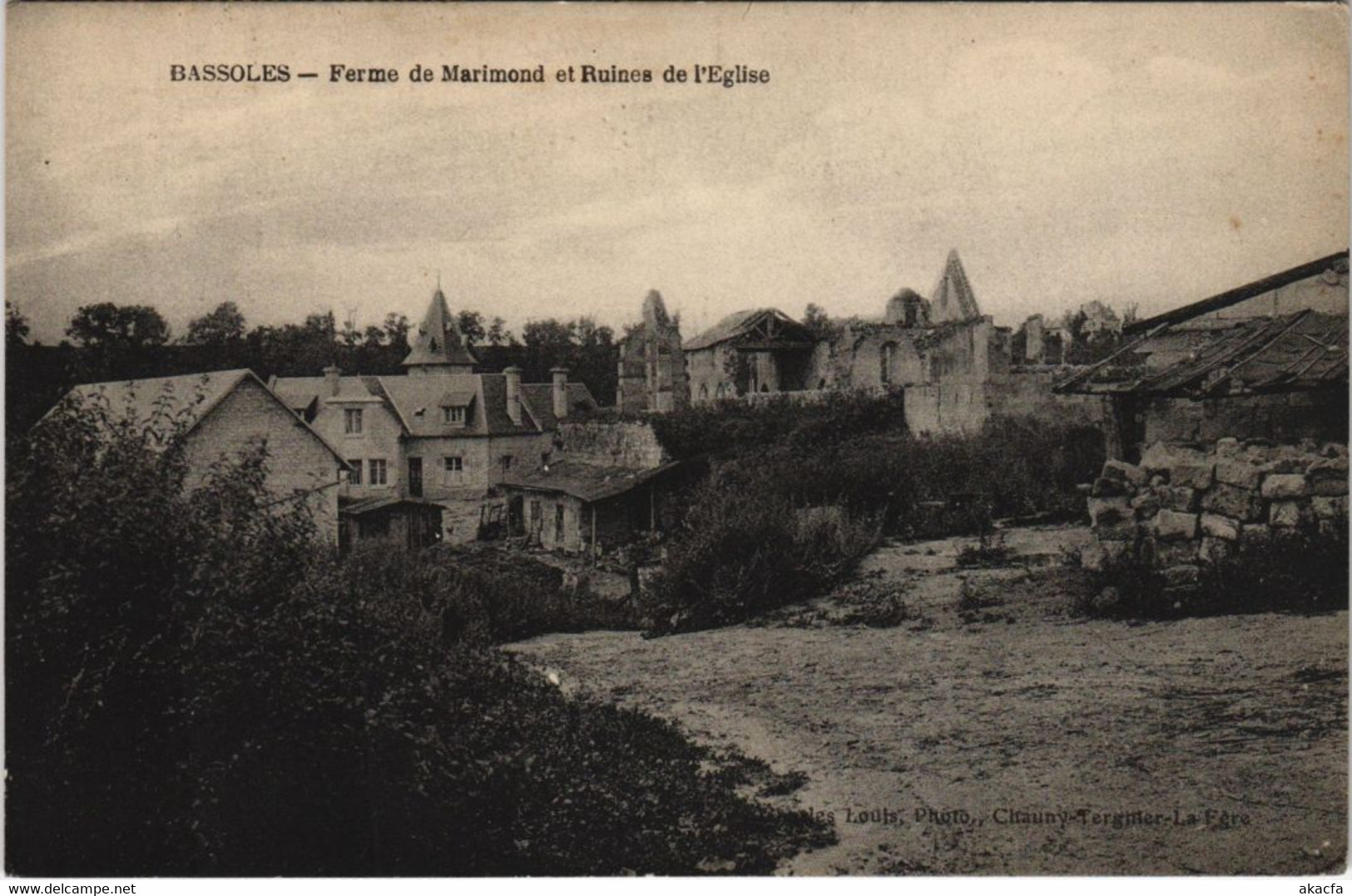 CPA Bassoles - Ferme De Marimond Et Ruines De L'Eglise (1062812) - Sonstige & Ohne Zuordnung