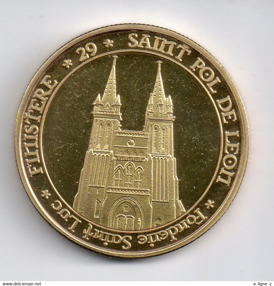 REF MON2  : Médaille Jeton Touristique Fonderie Saint Luc Saint Pol De Leon Finistere 29 - 2014