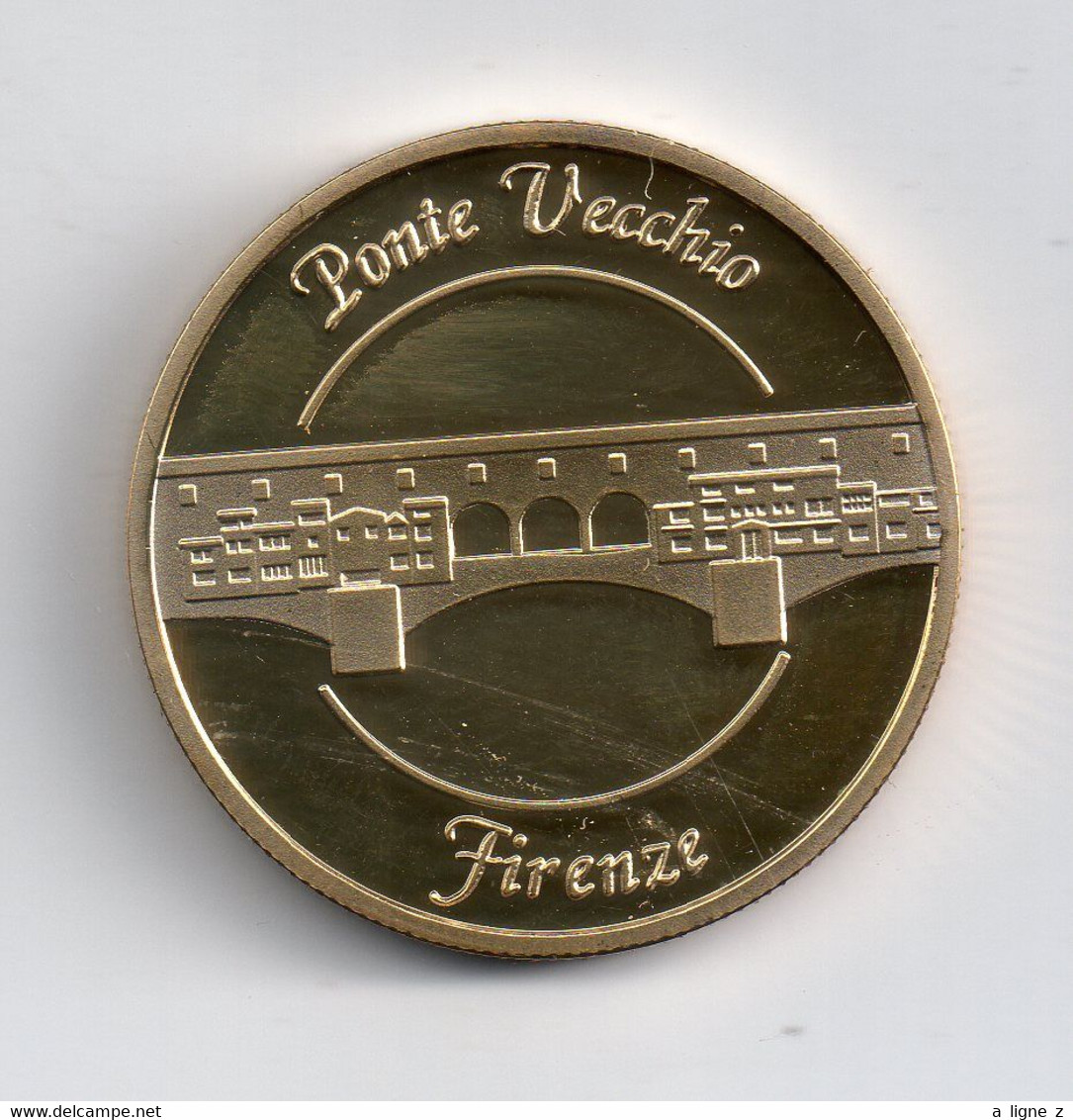 REF MON2  : Médaille Jeton Touristique Italie Italia Firenze Florence Ponte Vecchio - Autres & Non Classés