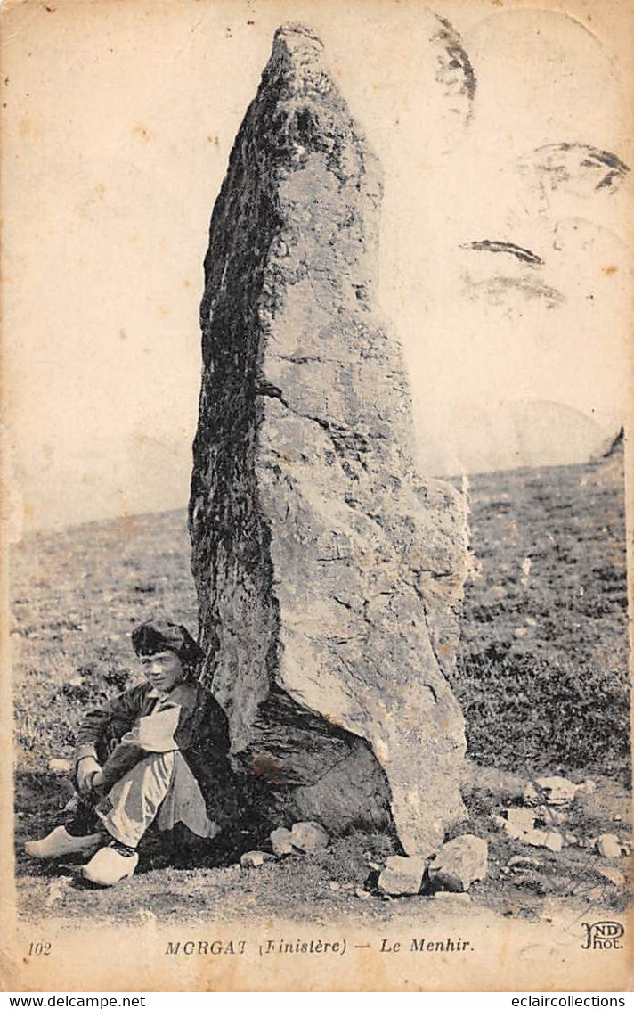 Thème: Dolmen Et Menhir:     Morgat   29  Menhir      (voir Scan) - Dolmen & Menhirs