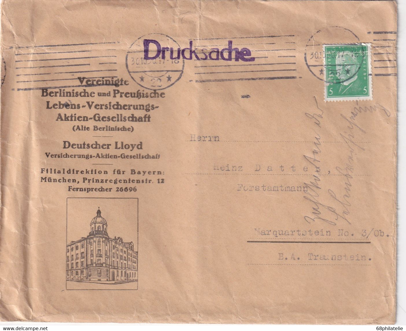 ALLEMAGNE    1930 LETTRE ILLUSTREE - Other & Unclassified