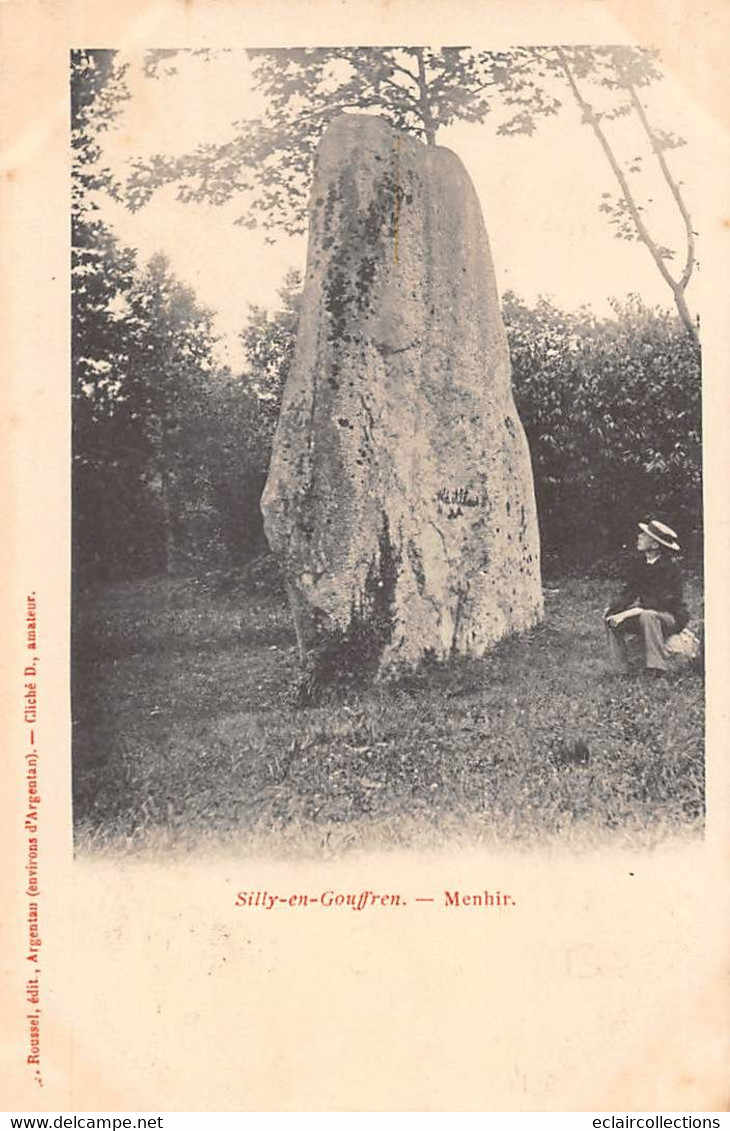 Thème: Dolmen Et Menhir:     Silly En Gouffren    61      Menhir      (voir Scan) - Dolmen & Menhirs