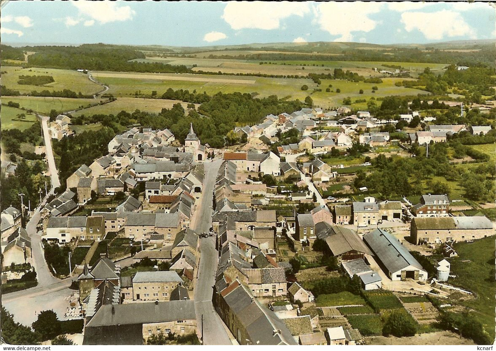 CP De OCQUIER " Vue Aérienne - Le Centre " - Clavier