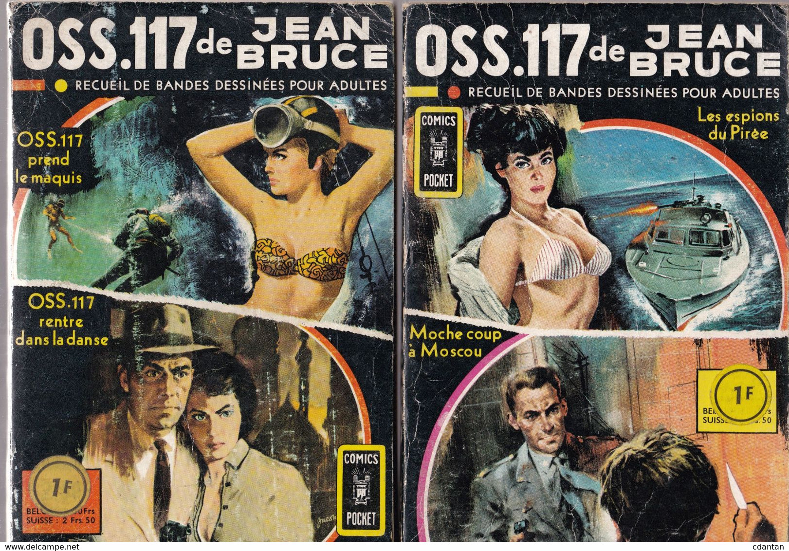 ESPIONNAGE  - LOT  De BD Pour Adultes OSS117 De Jean Bruce - Wholesale, Bulk Lots