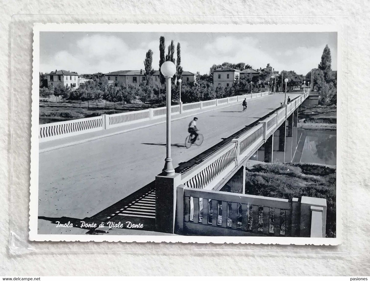 Cartolina Illustrata Imola - Ponte Di Viale Dante, Viaggiata Per Fontanelice 1962 - Imola