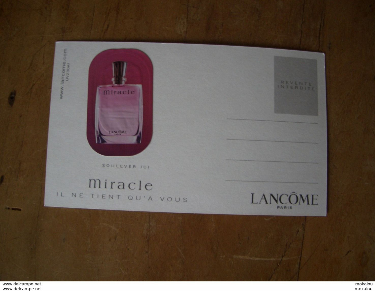 Carte Lancome Miracle A/patch - Modern (from 1961)