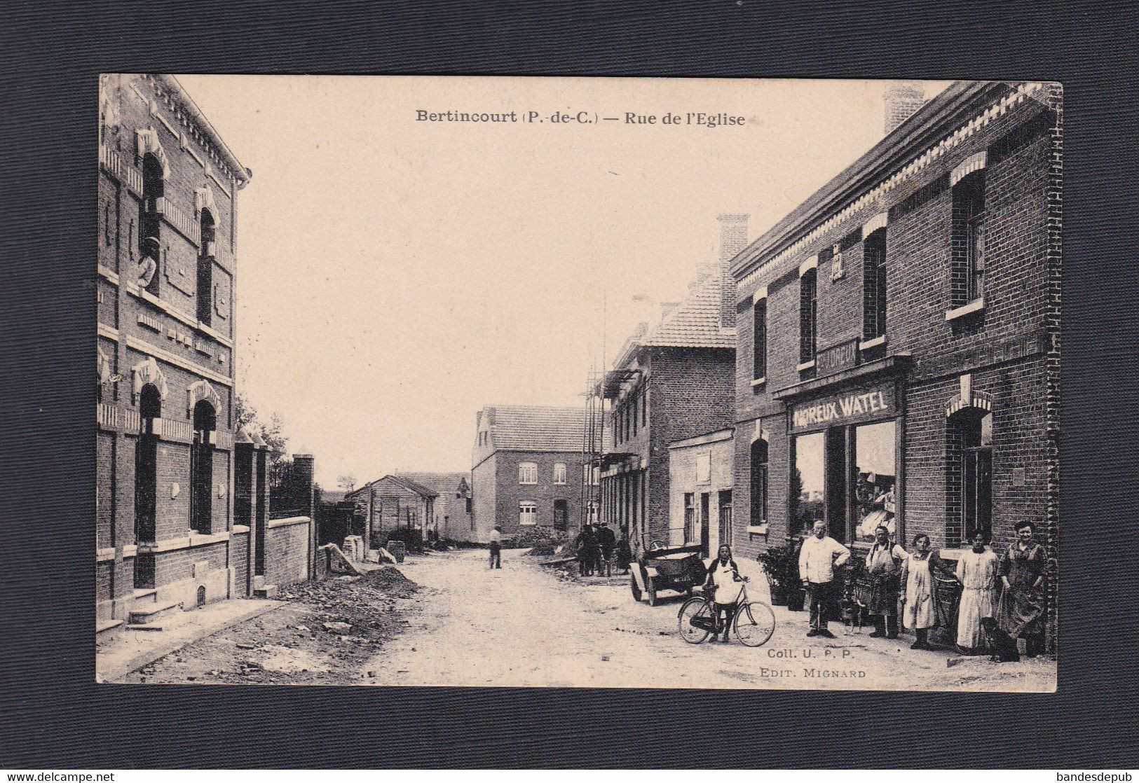 Vente Immediate Bertincourt (62) Rue De L' Eglise ( Animée Coll. U.P.P. Ed. Mignard   43827) - Bertincourt