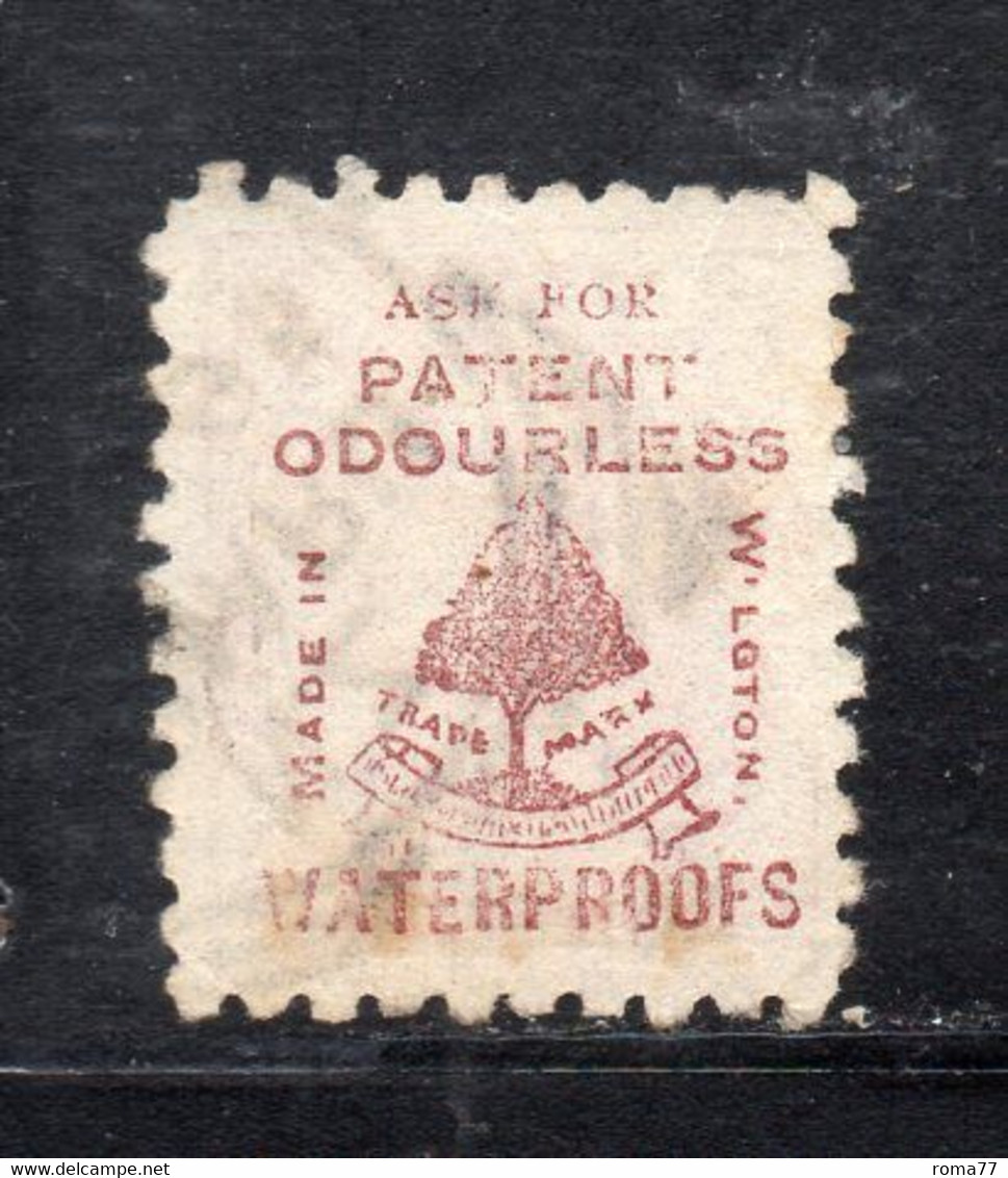 APR1308 - NUOVA ZELANDA , Advertisements 1 Penny Usato : Waterproofs (2380A) - Errors, Freaks & Oddities (EFO)