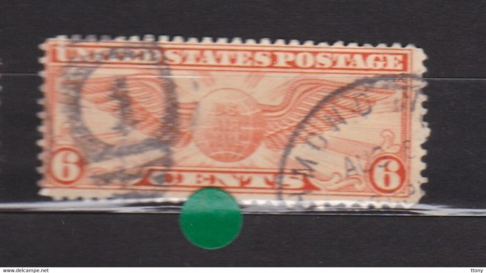 USA. Scott # C19     Used. Airmail Stamps. 1934    Winged Globe    Cachet - 1a. 1918-1940 Used