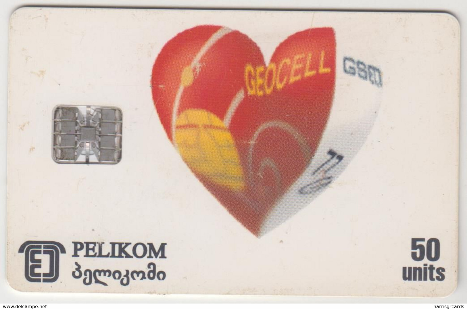 GEORGIA - Geocell / GEORGIAN Post Bank, 50 U, Tirage 70.000, Used - Géorgie