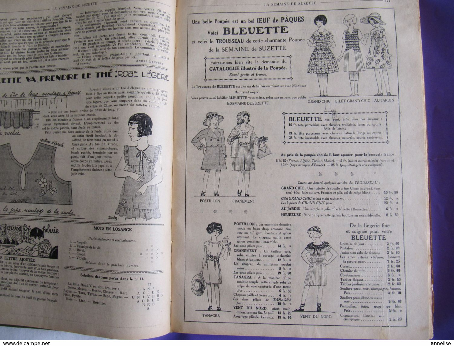 Album " La Semaine De Suzette " Décembre 1931 à Novembre 1932 Bécassine Aux Bains De Mer  Mode De La Poupée Jeux Saynète - La Semaine De Suzette