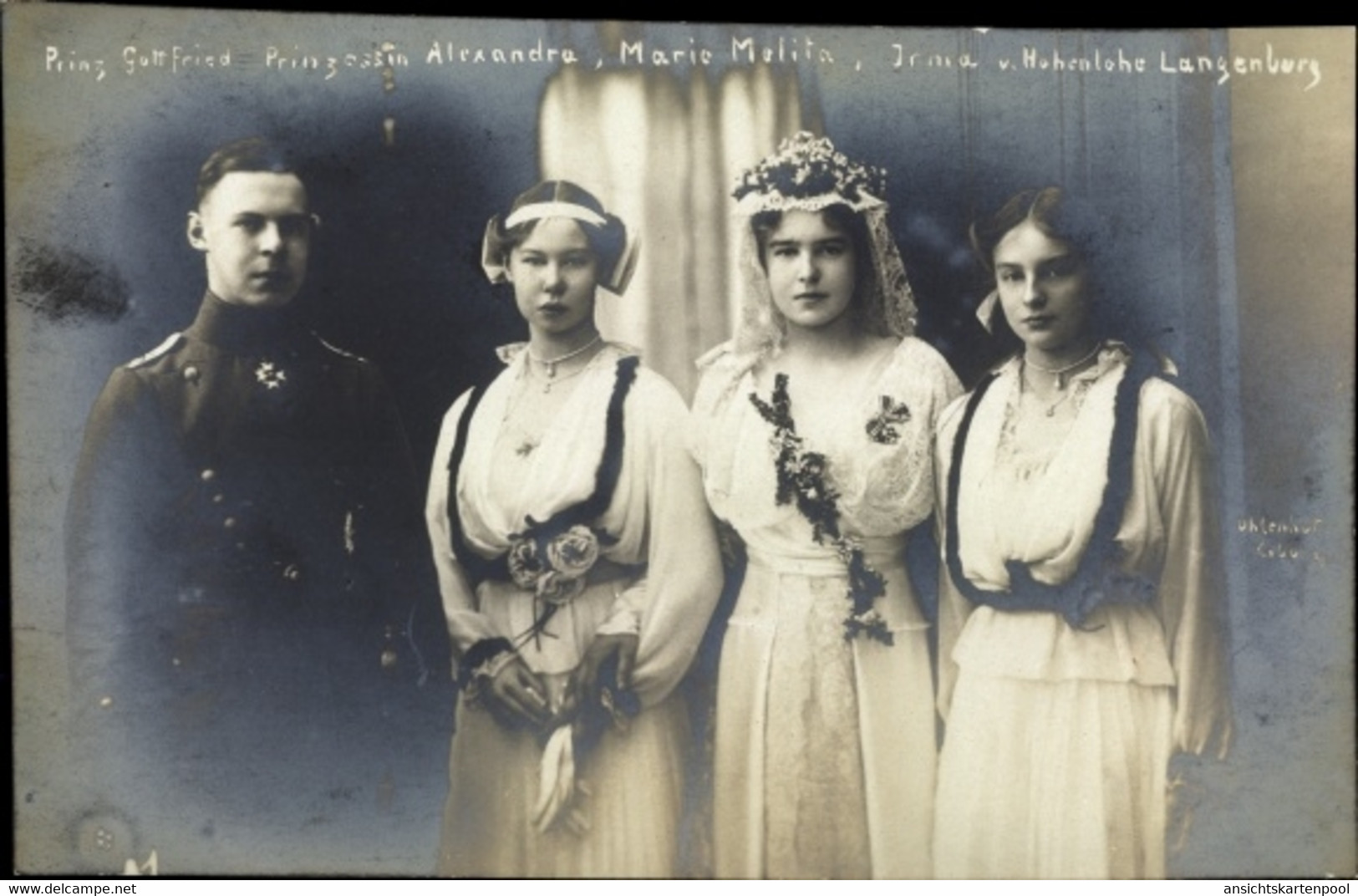 Prince Gottfried Von Hohenlohe Langenburg, Princesse Alexandra, Marie Malita, Irma - Case Reali