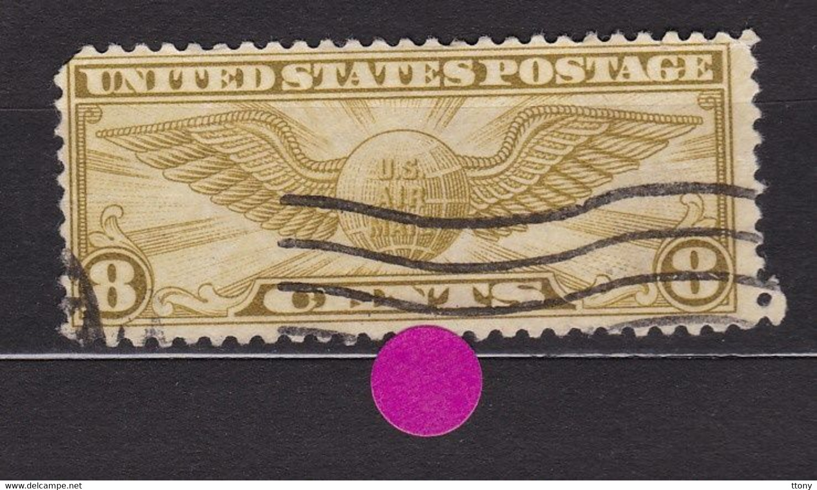 USA Gestempeld Used  SCOTT   C17   Date  D' émission 1932  Poste Aérienne  Winged Globe - 1a. 1918-1940 Oblitérés