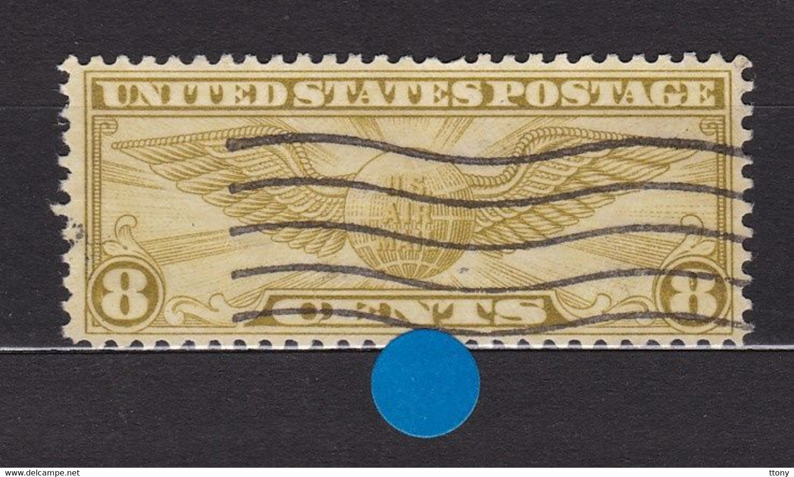 USA Gestempeld Used  SCOTT   C17   Date  D' émission 1932  Poste Aérienne  Winged Globe - 1a. 1918-1940 Oblitérés