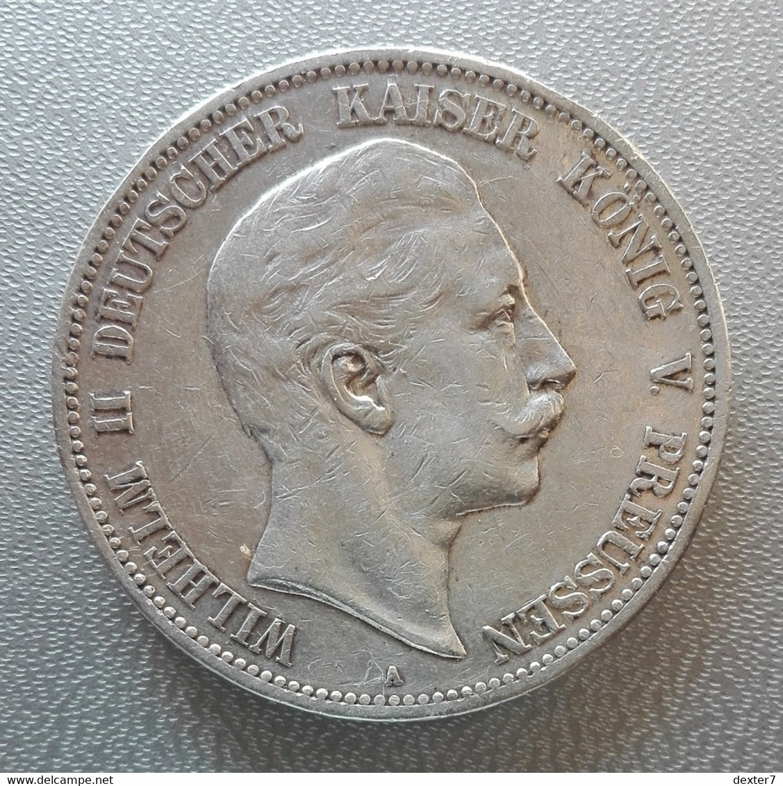 Germania, Prussia, 5 Marchi 1907 A Berlin Guglielmo II Argento - Germany Preussen 5 Mark Wilhelm II Silver - 2, 3 & 5 Mark Silber
