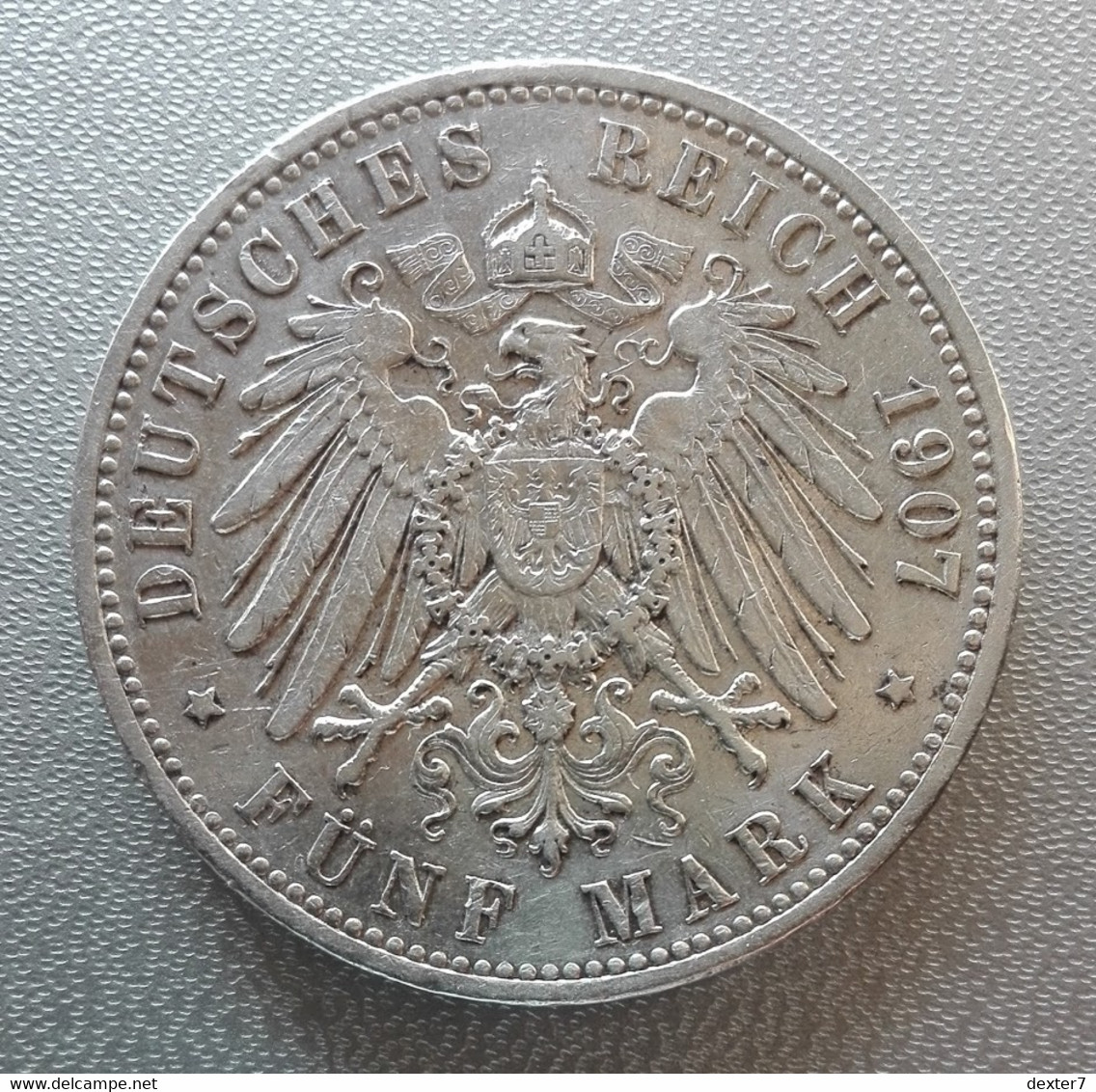 Germania, Prussia, 5 Marchi 1907 A Berlin Guglielmo II Argento - Germany Preussen 5 Mark Wilhelm II Silver - 2, 3 & 5 Mark Silber