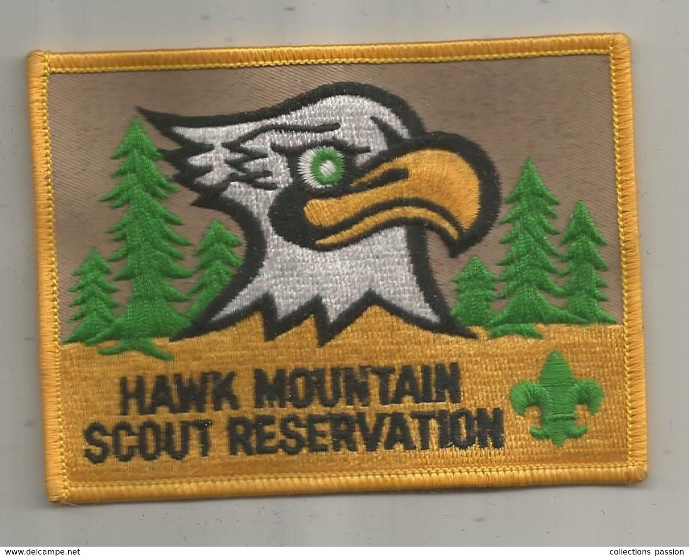 JC , écusson Tissu,scouts,scout , Scoutisme , Etats Unis, Pennsylvanie, HAWK MOUNTAIN SCOUT RESERVATION, Frais Fr 1.55e - Stoffabzeichen