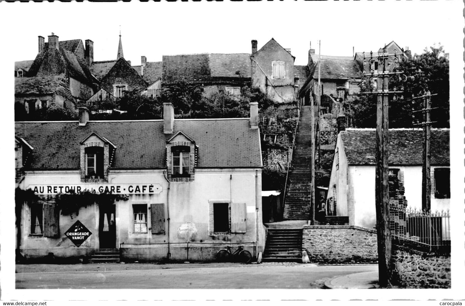 Carte 1955 MONTFORT LE ROTROU / L'ESCALIER (café "au Retour De La Gare") - Montfort Le Gesnois