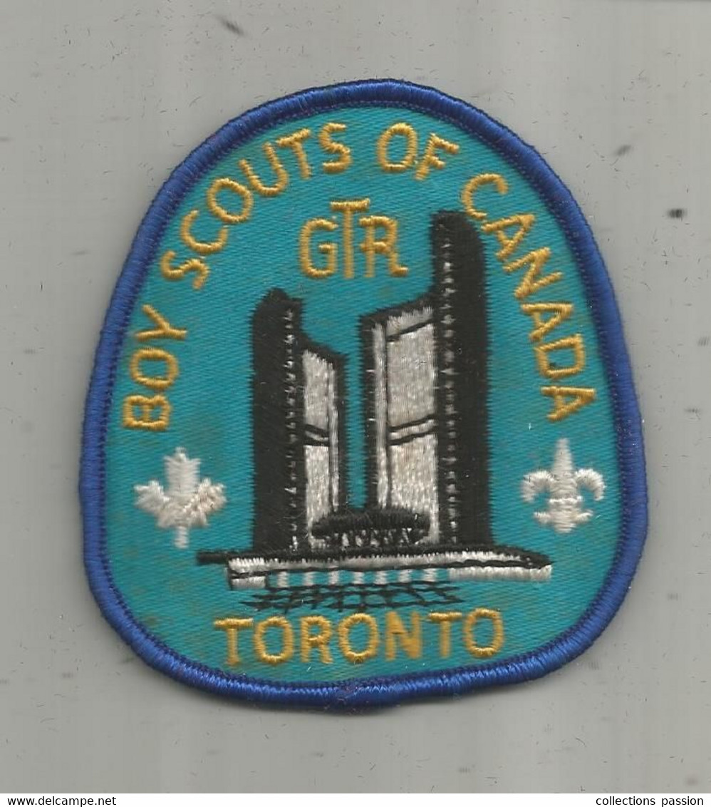 JC, écusson Tissu , Scouts , Scout , Scoutisme , BOY SCOUTS Of CANADA , GTR ,  TORONTO - Ecussons Tissu