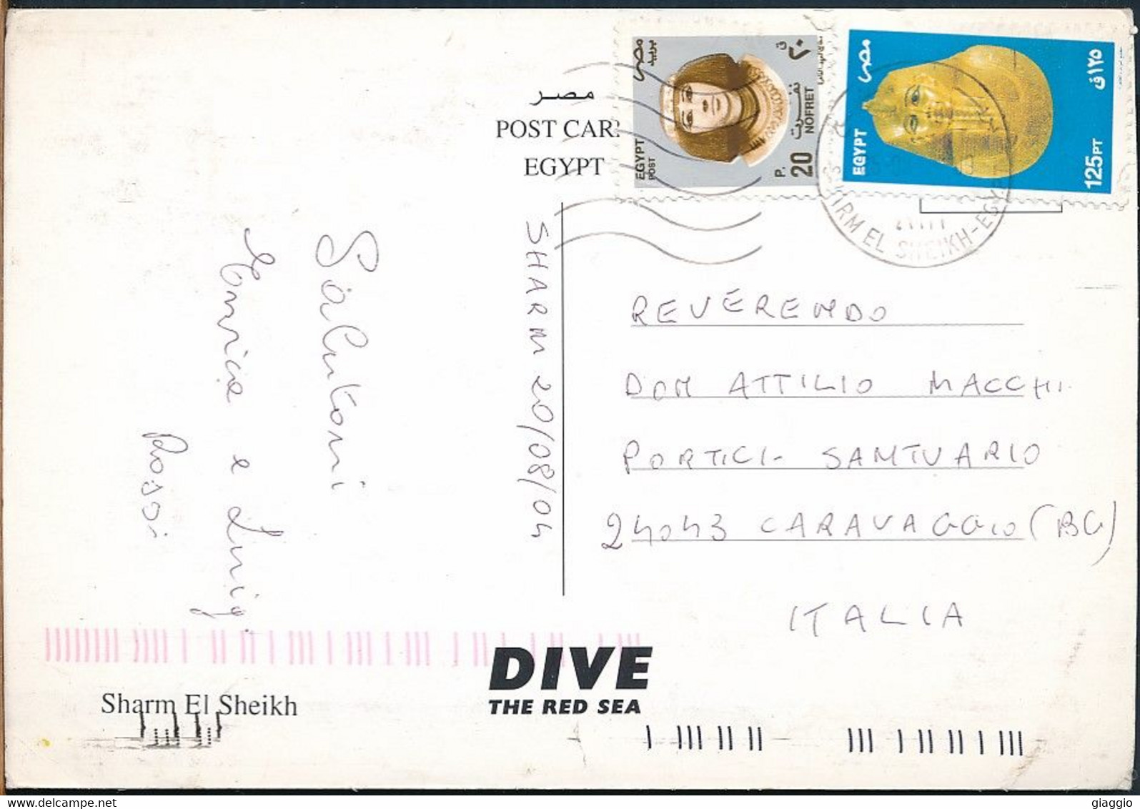 °°° GF979 - EGYPT - SHARM EL SHEIKH - 2004 With Stamps °°° - Sharm El Sheikh