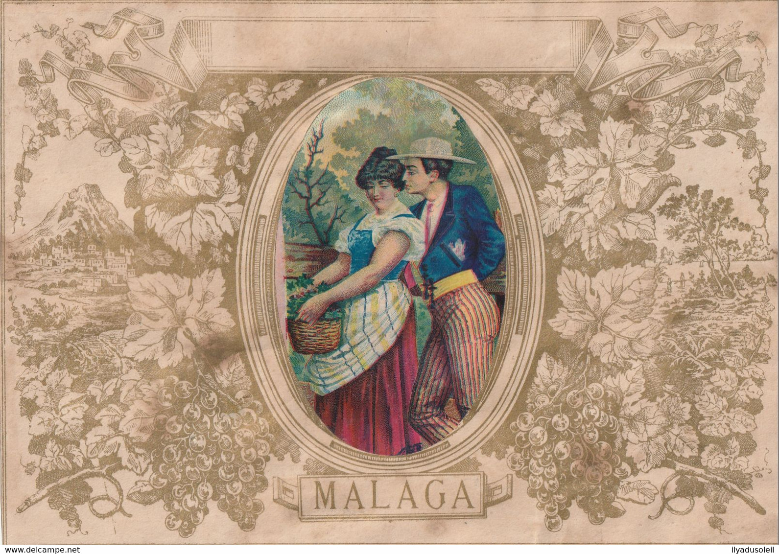 Malaga  Grand Decoupi 24.2 X 17 Cm - Other & Unclassified