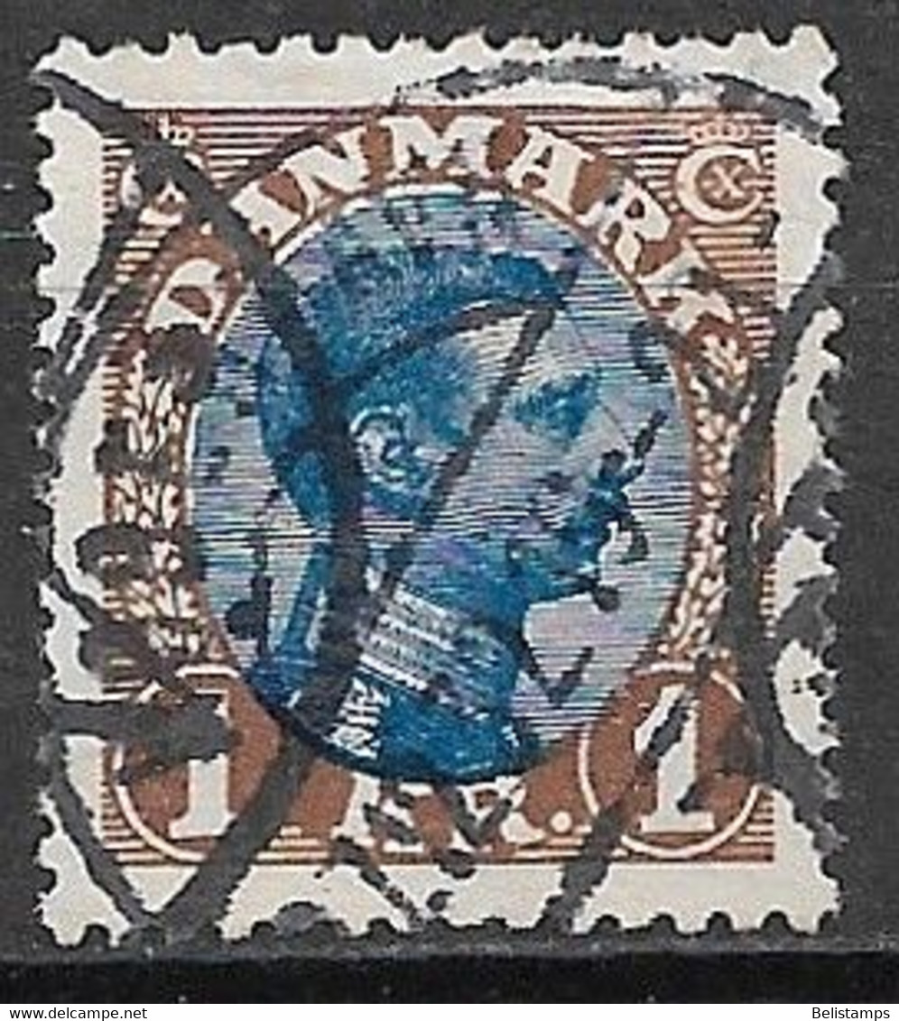 Denmark 1922. Scott #128 (U) King Christian X - Usati