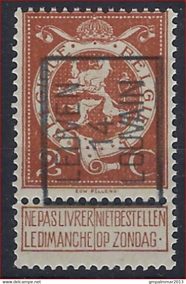 DUBBELDRUK / IMPRESSION DOUBLE  BELGIE - OBP TYPO Nr.  52 A - " LEUVEN 14 LOUVAIN Préo / Precancels - MNH ** - Typografisch 1912-14 (Cijfer-leeuw)