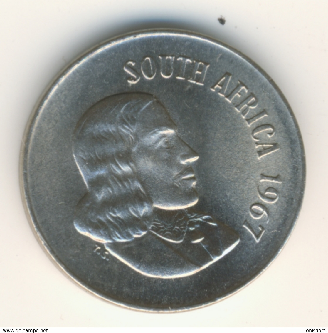 SOUTH AFRICA 1967: 10 Cents, KM 68.1 - Sud Africa
