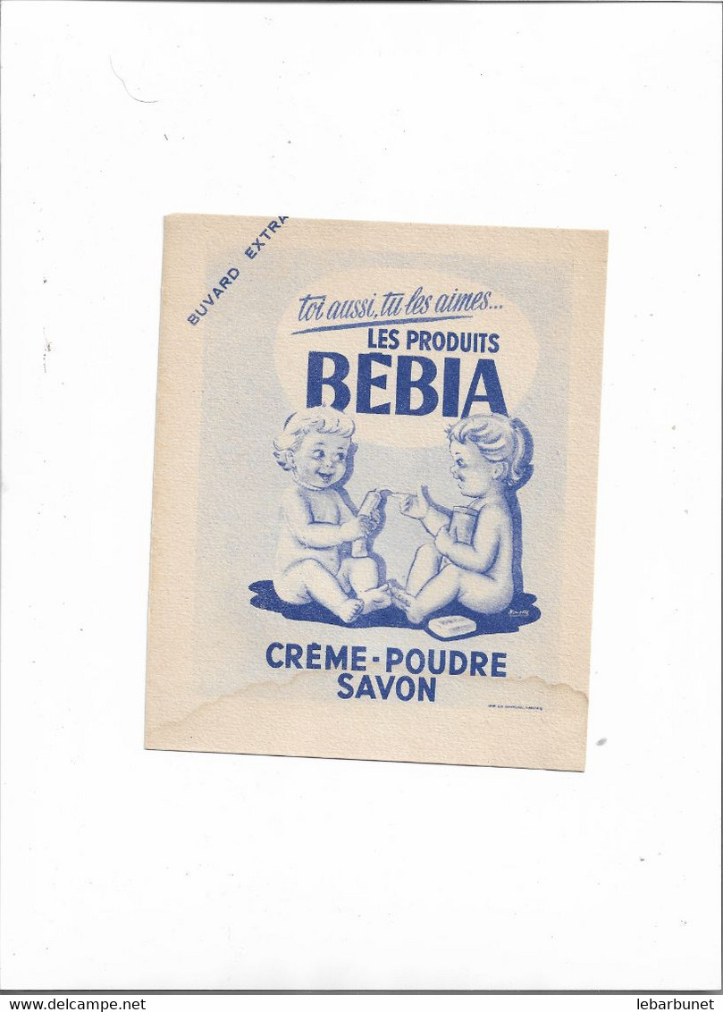 Buvard Ancien  Les Produits Bebia  Crème Poudre  Savon - Parfums & Beauté