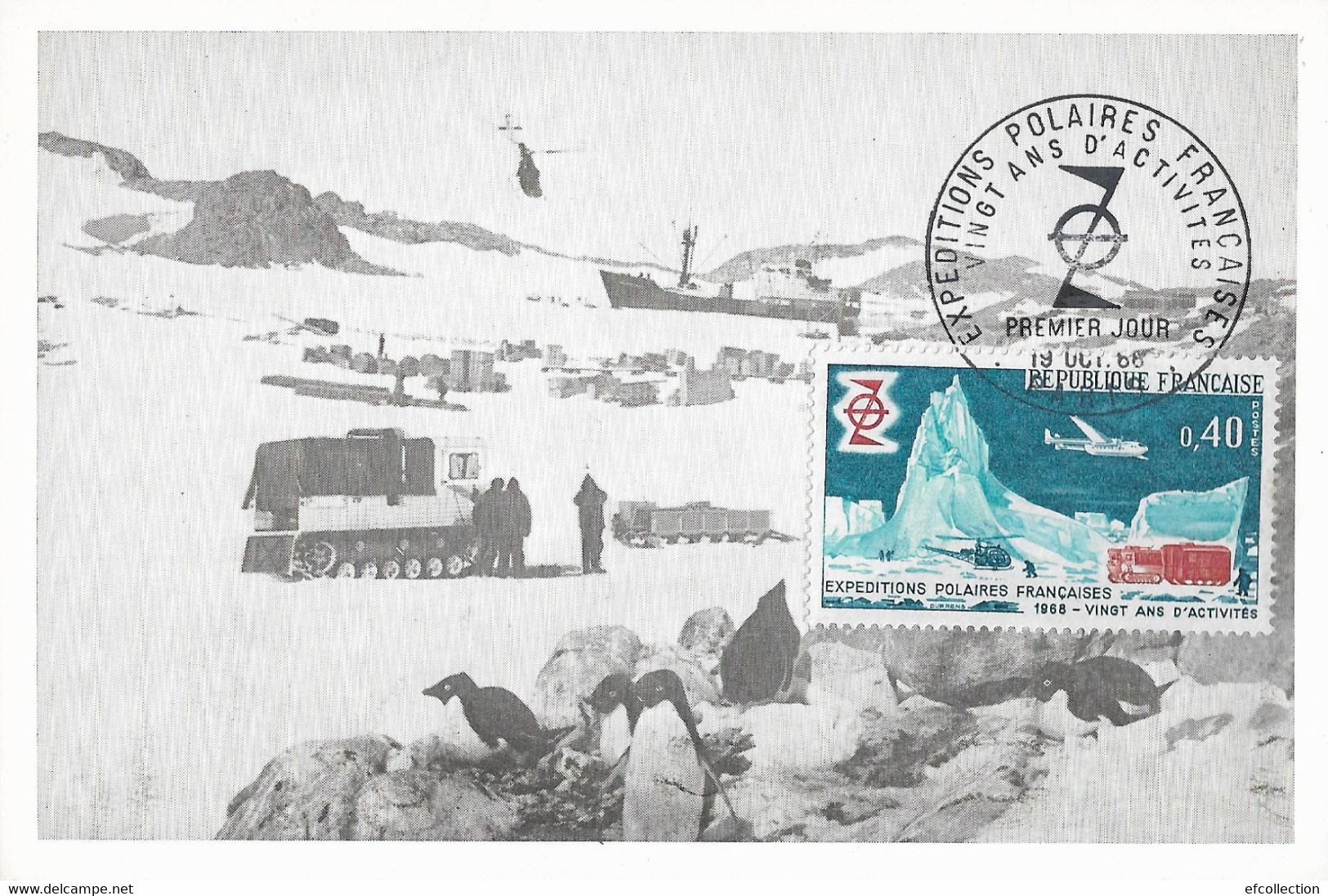 EXPEDITIONS POLAIRES FRANÇAISES VINGT ANS D'ACTIVITES 1968 RECHERCHE SCIENTIFIQUE ARCTIQUE ANTARTIQUE PAUL EMILE VICTOR - TAAF : French Southern And Antarctic Lands
