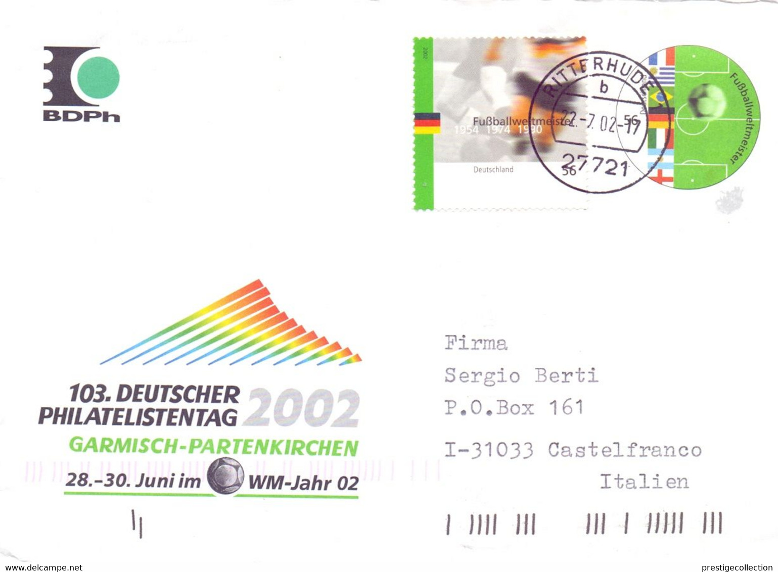 STATIONERY MAIL DEUTSCHE DEN SPORT 2002 COVER   (OTT200316) - Sonstige & Ohne Zuordnung
