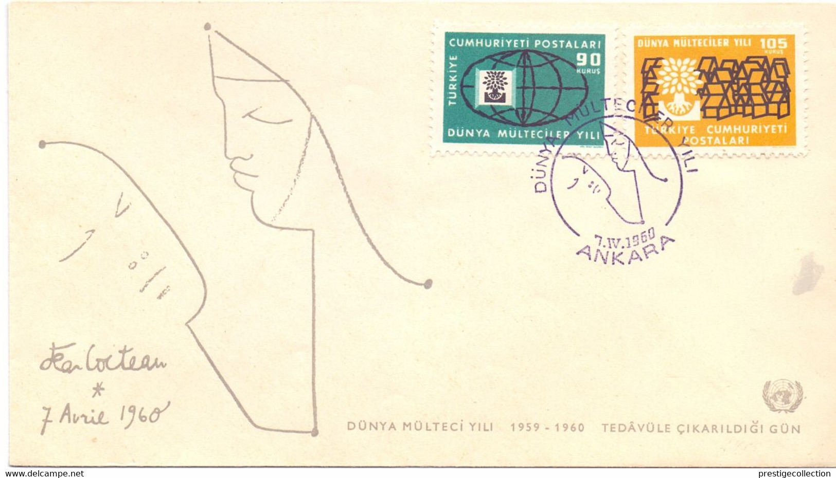 TURKIE 1960 FDC FANTASTIC     (OTT200325) - 1934-39 Sandschak Alexandrette & Hatay