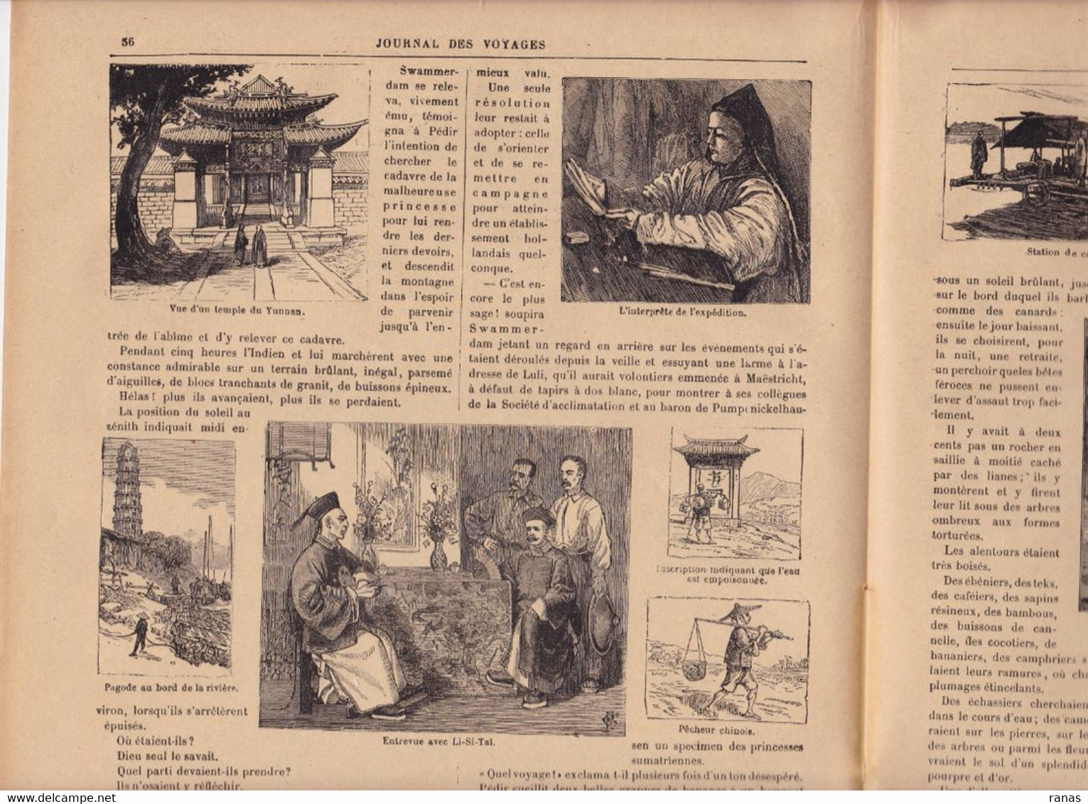 Chine China Asie Journal Des Voyages N° 290 De 1883 - 1850 - 1899