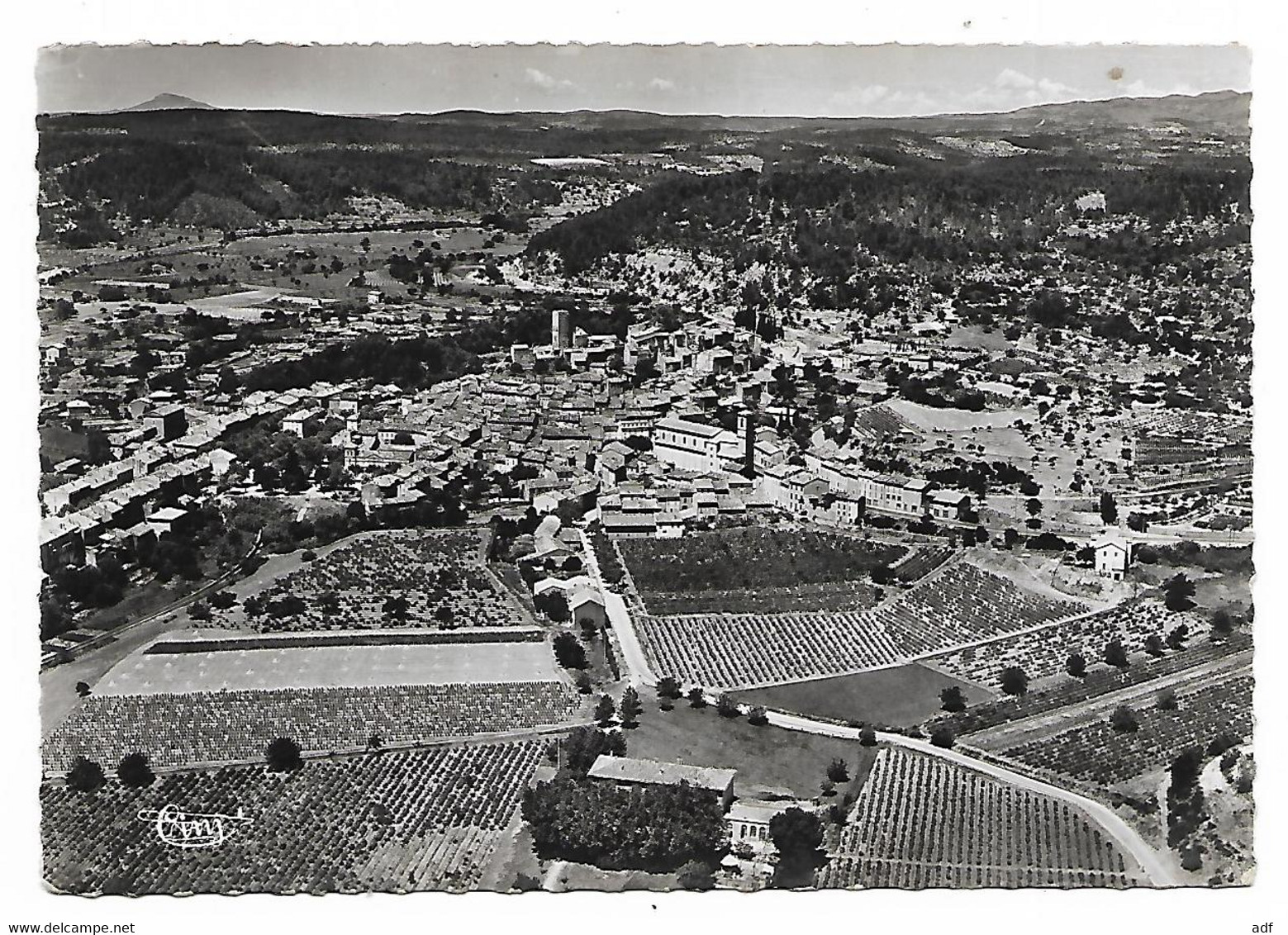 CPSM LES ARCS SUR ARGENS, VUE PANORAMIQUE AERIENNE, VAR 83 - Les Arcs