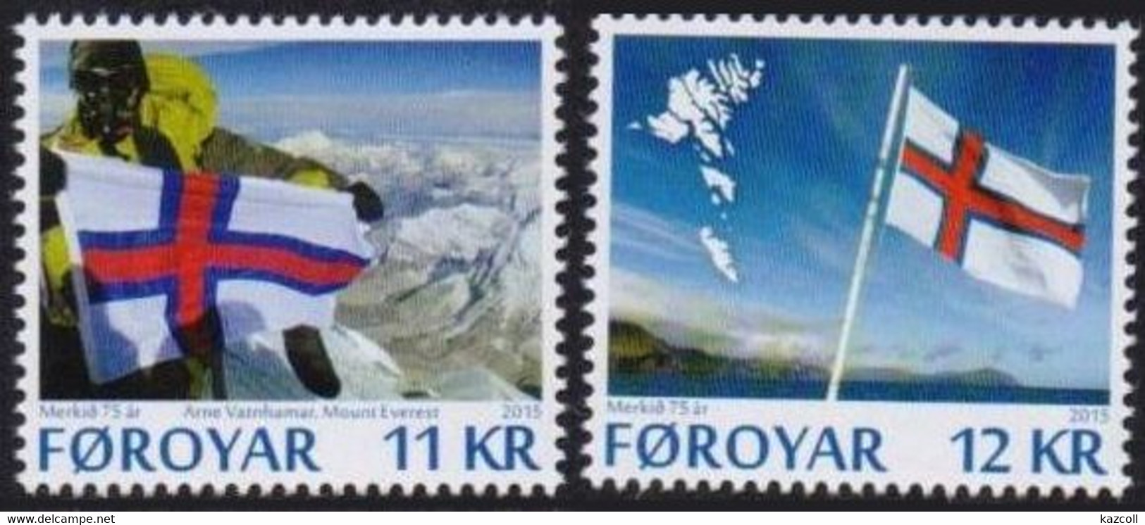 Faroe Islands 2015. 75th Anniversary Of Faroese Flags.  MNH - Faeroër