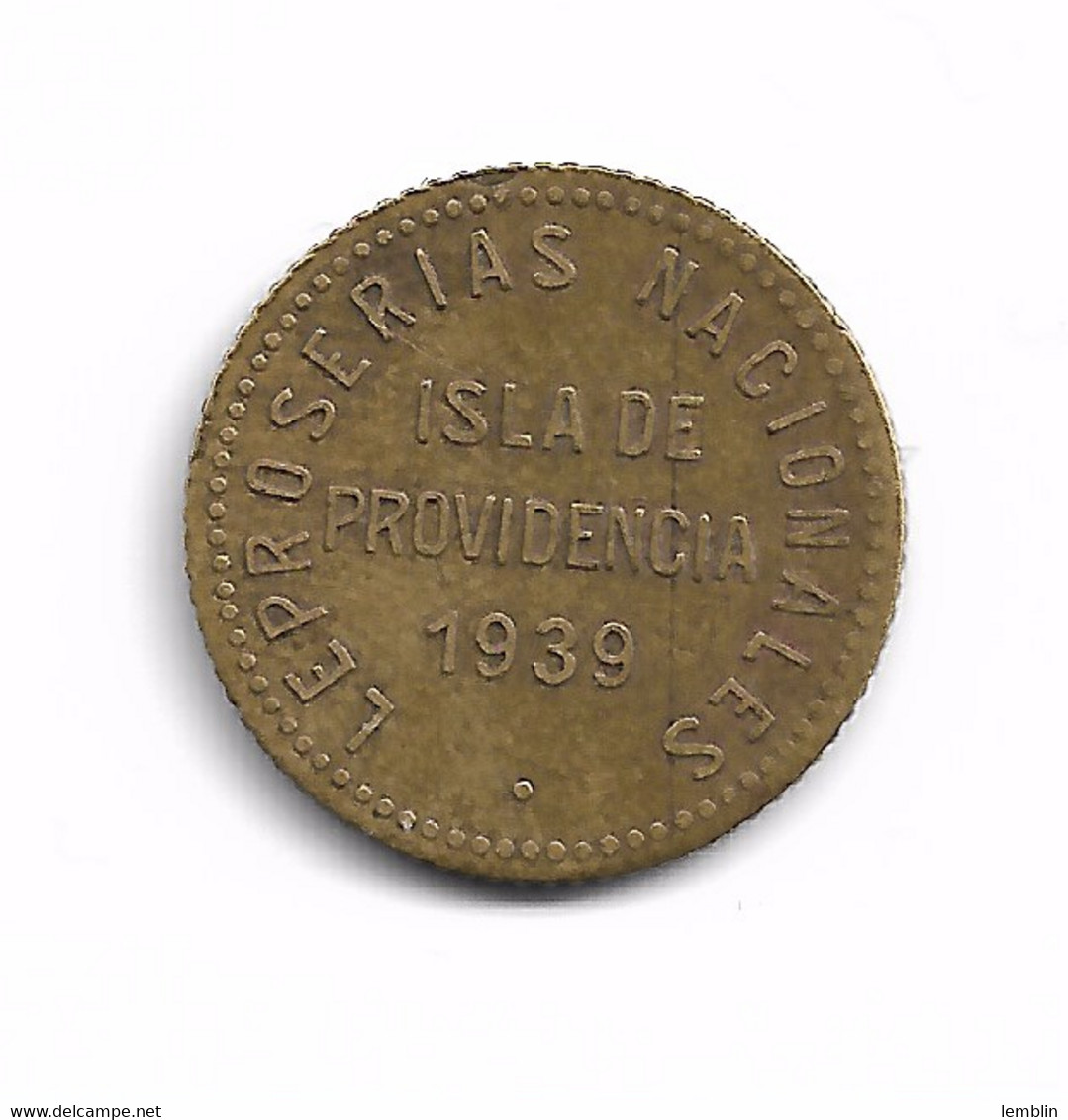 LEPROSERIE DE L'ILE DE LA PROVIDENCE - 0,12 1/2 BOLIVAR 1939 - Venezuela