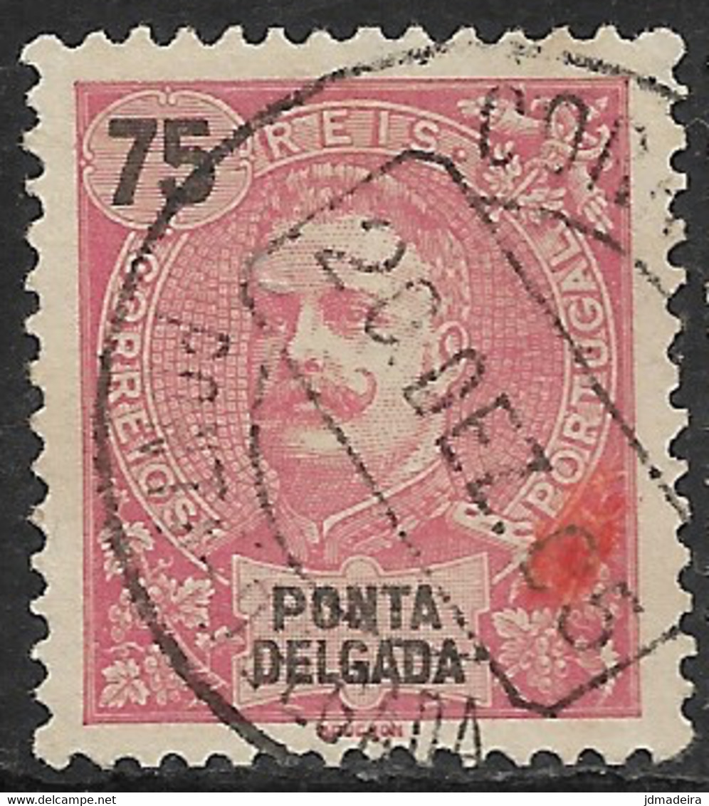 Ponta Delgada – 1897 King Carlos 75 Réis - Ponta Delgada