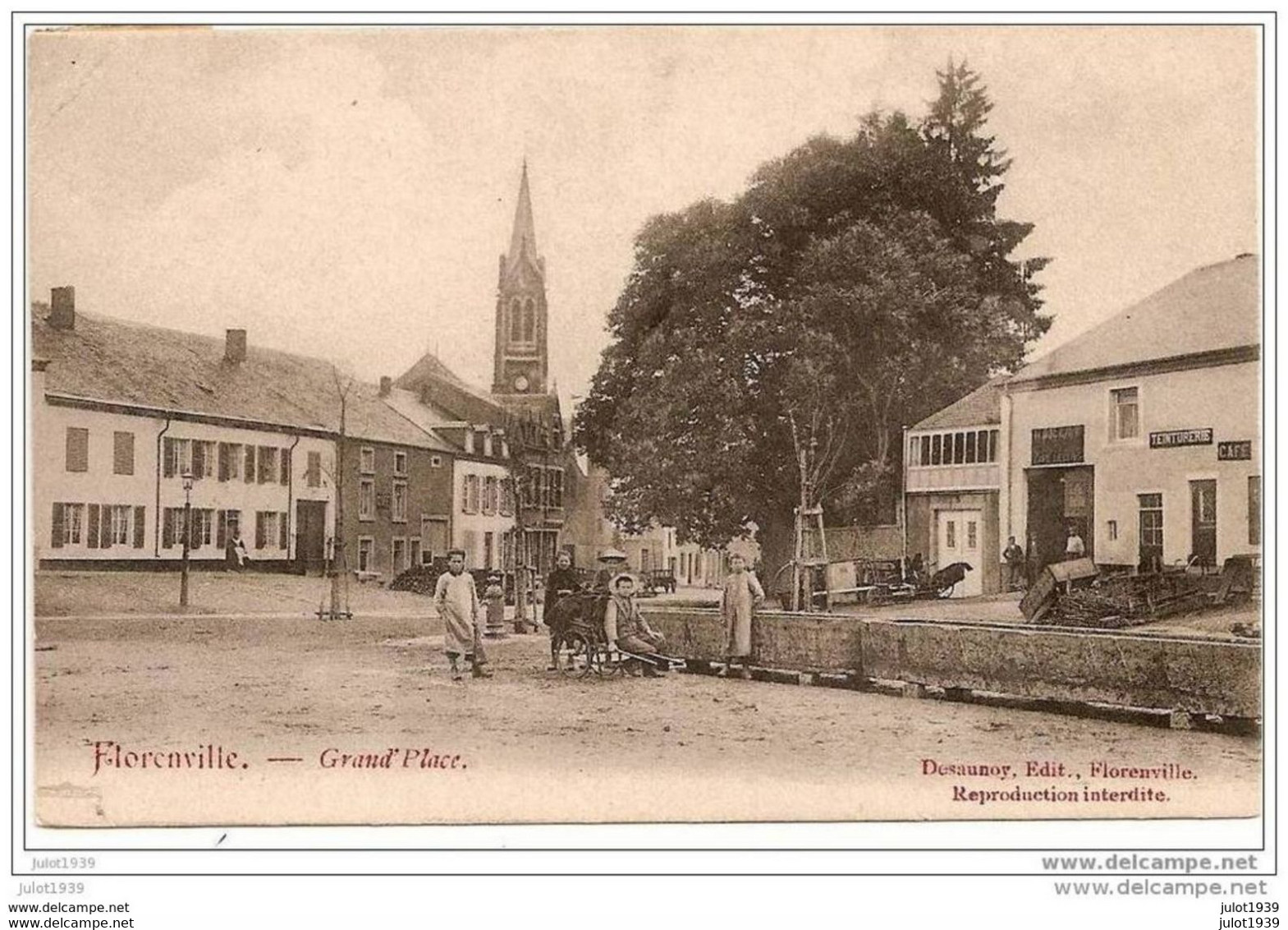 FLORENVILLE ..-- Grand ' Place . 1909 Vers VILVORDE ( Mme DALLEMAGNE ) . Voir Verso . - Florenville