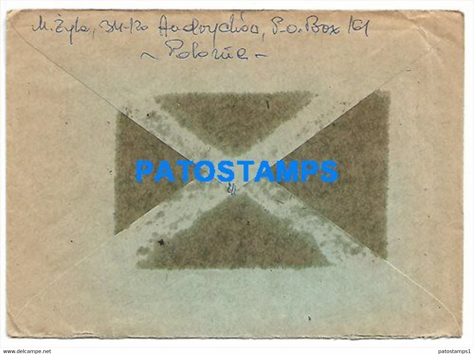145208 POLAND ANDRYCHOW COVER CANCEL REGISTERED CIRCULATED TO ARGENTINA NO POSTAL POSTCARD - Andere & Zonder Classificatie