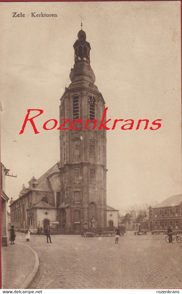 Zele Kerktoren Sint-Ludgeruskerk Geanimeerd ZELDZAAM (In Zeer Goede Staat) - Zele