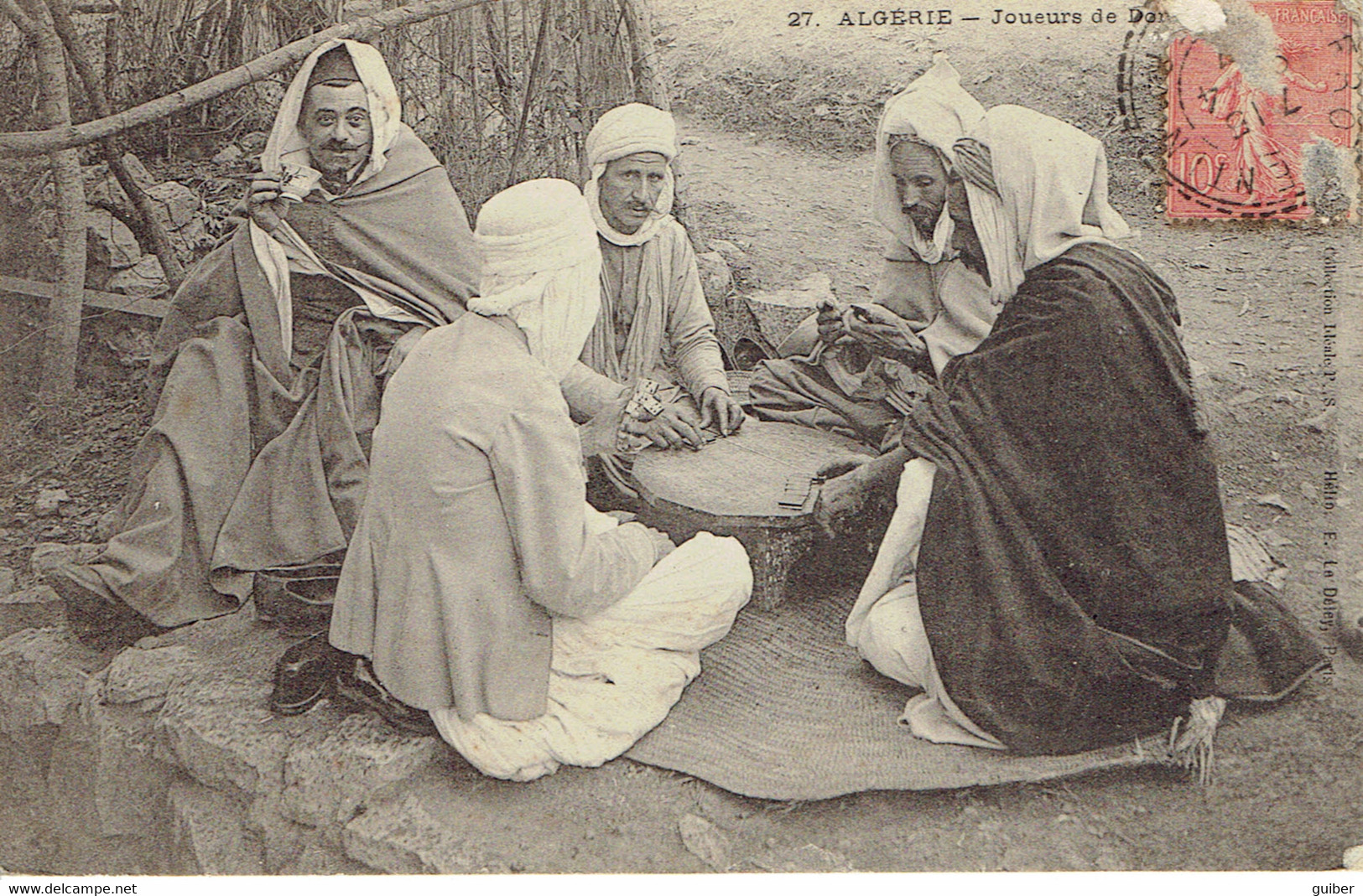 Algerie Joueurs De Dames 1907 - Echecs