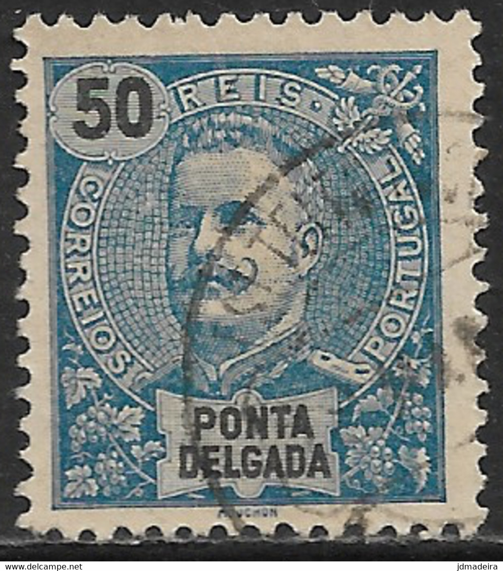 Ponta Delgada – 1897 King Carlos 50 Réis - Ponta Delgada