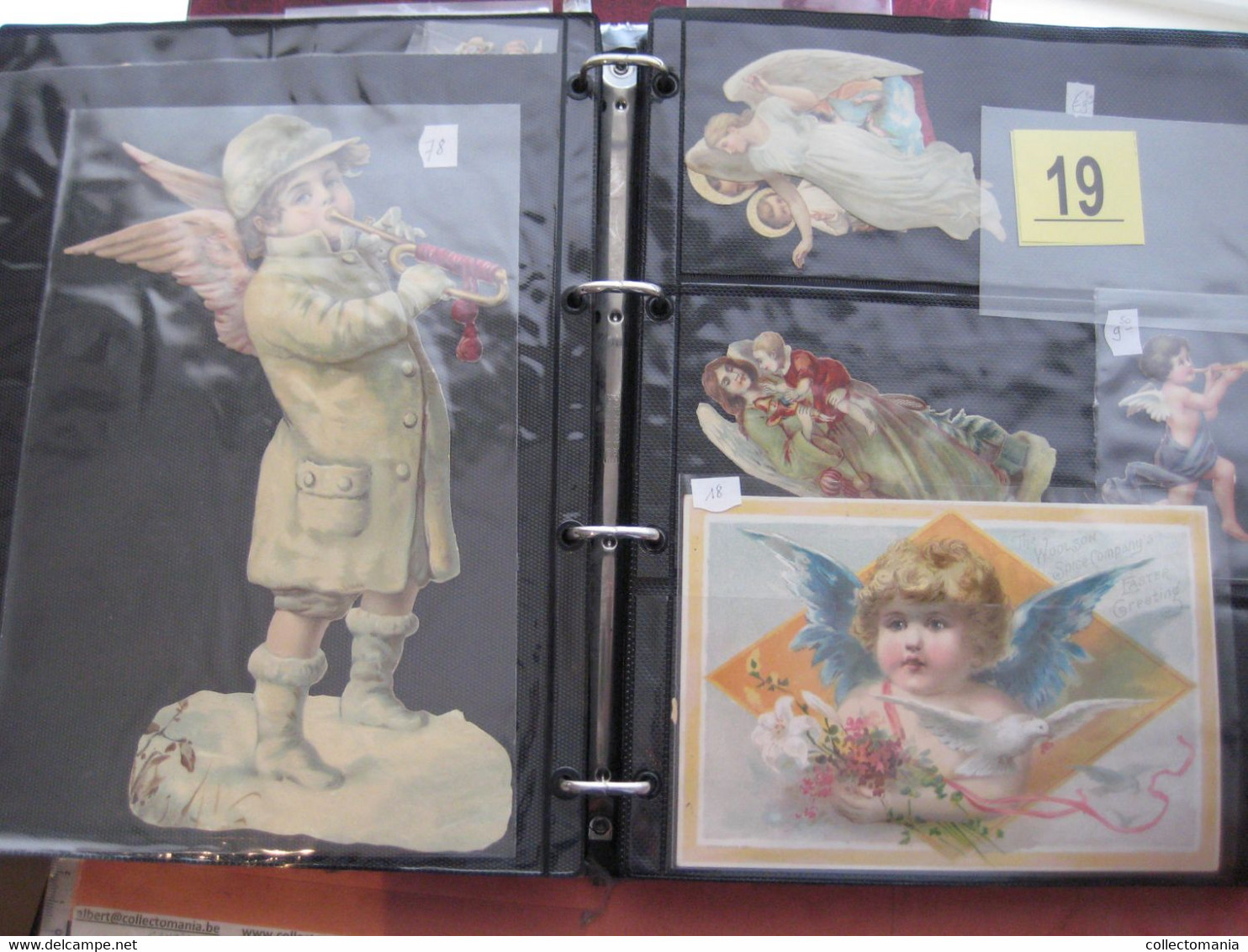 circa 1890 each chromo fotograpehd (count yourself ) SCRAPS MAP05 - angels, cupido, wings  GLANS BILDER die cut